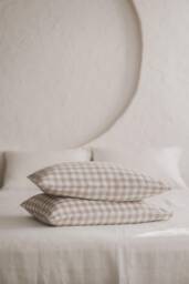 100% Natural Linen Pillowcase - Soft, Breathable, & Hypoallergenic Bedding Available in Multiple Colors & Sizes For A Cozy Sleep