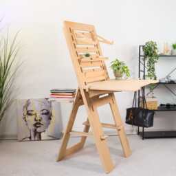 Adjustable Standing Desk Easel Plywood Drafting Table, Artist Gift - thumbnail 1