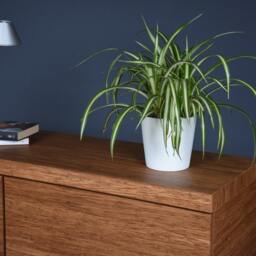 Industrial Chest Of Drawers With Large Bamboo & Iron Legs - thumbnail 2