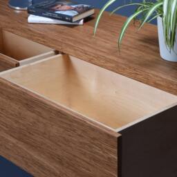 Industrial Chest Of Drawers With Large Bamboo & Iron Legs - thumbnail 4