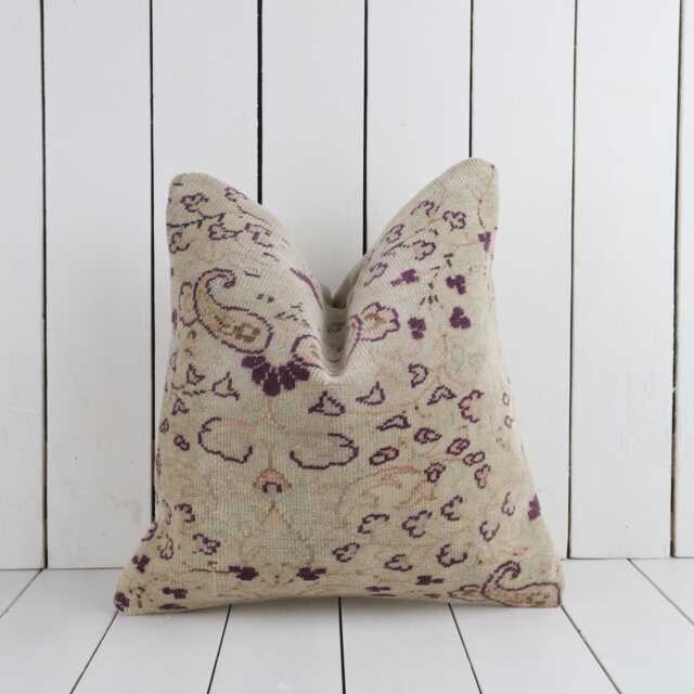 Vintage Turkish Kilim Pillow Cover Bohemian Accent Cushion - 16x16 - image 1