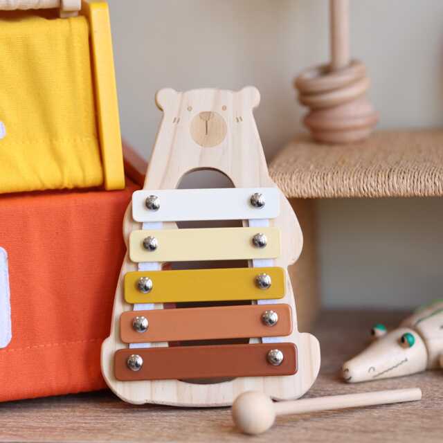 Personalised Wooden Xylophone - Montessori Baby Music Toy - image 1