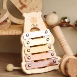 Personalised Wooden Xylophone - Montessori Baby Music Toy - thumbnail 3