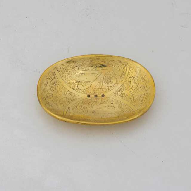 Handcrafted Unlacquered Brass Self Draining Soap Dish, Bar Tray, Countertop Holder, Caddy, Plate Dish - image 1