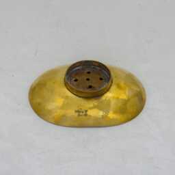 Handcrafted Unlacquered Brass Self Draining Soap Dish, Bar Tray, Countertop Holder, Caddy, Plate Dish - thumbnail 4