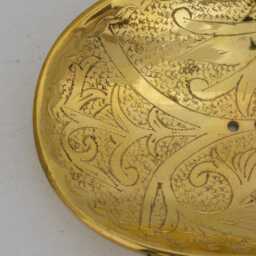 Handcrafted Unlacquered Brass Self Draining Soap Dish, Bar Tray, Countertop Holder, Caddy, Plate Dish - thumbnail 3