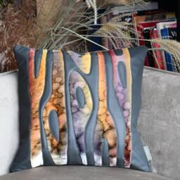Genuine Leather Throw Pillow Cover 20 - thumbnail 4