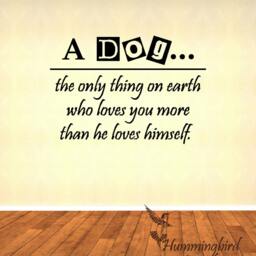 Dog Lover Quote Wall Decal Pet Animal Vinyl Sticker - thumbnail 2
