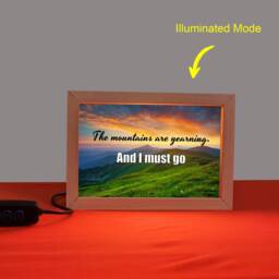 Personalized Photograph & Text Overlay Led Backlit Photo Frame - Express Your Heartfelt Emotions - thumbnail 3