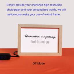 Personalized Photograph & Text Overlay Led Backlit Photo Frame - Express Your Heartfelt Emotions - thumbnail 2