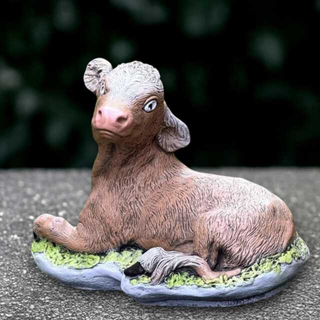 Concrete Cow Statue Garden Sculpture Farm Animal Garden Decor Outdoor Ornament Cement Figurine Farmyard Decoration Lover Gift - image 1
