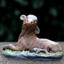 Concrete Cow Statue Garden Sculpture Farm Animal Garden Decor Outdoor Ornament Cement Figurine Farmyard Decoration Lover Gift - thumbnail 3