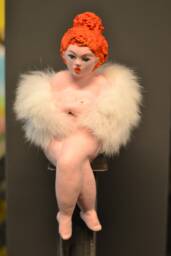Lady Bubba Sculpture Papier-Mache Doll 30x12x14 cm Sculpture By