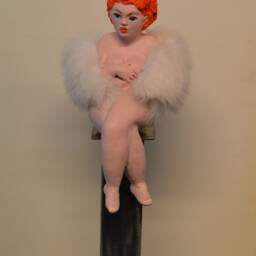 Lady Bubba Sculpture Papier-Mache Doll 30x12x14 cm Sculpture By - thumbnail 2