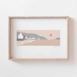 Porthdinllaen Print, T?? Coch Inn Welsh Pen Llyn, Llyn Peninsula, Gifts, Art, Wales Travel - thumbnail 1