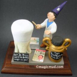 Custom Dental Office Art - Made Dentist Gift- Figurine Personalized Present, Periodontist Graduation Gift - thumbnail 3