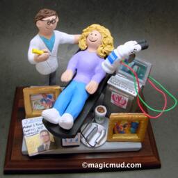 Custom Dental Office Art - Made Dentist Gift- Figurine Personalized Present, Periodontist Graduation Gift - thumbnail 4