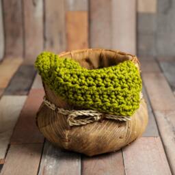 Chunky Lemongrass Green Baby Blanket Newborn Photography Prop - thumbnail 1