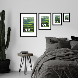 Black Picture Frame, Photo A2, A3, A4, A5, White Mounted Frames, Poster Thin Modern Frame Art, Home Decor