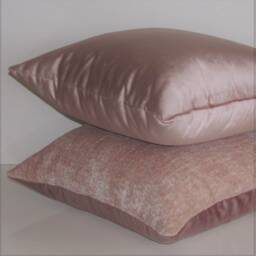 Made To Order Marshmallow Pink Velvet Luxury Cushion Cover, Lovely Sheen - thumbnail 3