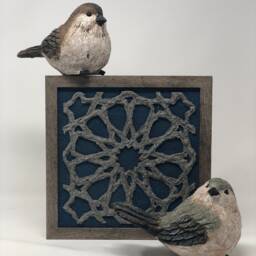 Arabesque Wall Decor - Faux Stone Islamic Geometric Art - thumbnail 2