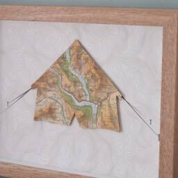 Father's Day Gift, Wall Art Travel Gift, Custom Map Tent Print, Camping Adventure Gift For Dad, Personalised Men, Him - thumbnail 2