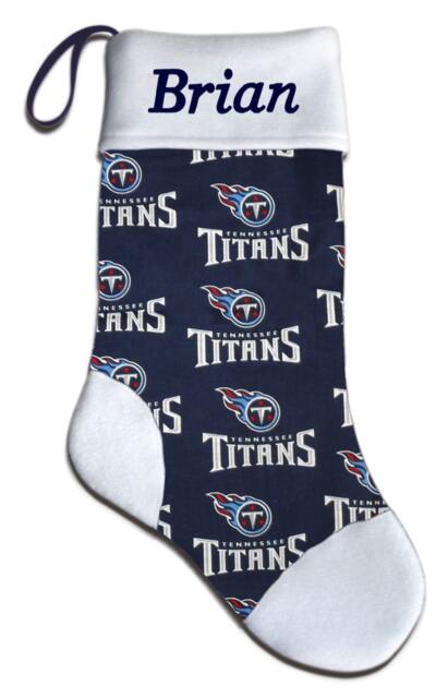 Personalized Nfl Tennessee Titans Football Christmas Stocking Embroidered