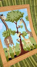 Giraffe Cot Quilt~Baby Bedding~Modern Quilt~Green Nursery Bedding~Unisex Baby Bedding~Baby Blanket~On Sale~Baby Play Mat - thumbnail 3