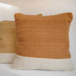 Itzel Handmade Mexican Pillow, Zapotec Woven Wool Cushion, Decorative Throw Boho Pillow - thumbnail 3