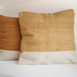 Itzel Handmade Mexican Pillow, Zapotec Woven Wool Cushion, Decorative Throw Boho Pillow - thumbnail 2