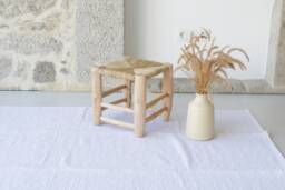 Large Handwoven Light Gray Rug, Bedroom Cotton Carpet, Living Room Bohemian Decor, Area Kids Scandinavian Rug - thumbnail 1