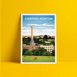 Chipping Norton Print - Bliss Mill English Travel Poster Tweed Oxfordshire - thumbnail 1