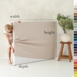 Linen Headboard Cover, Slipcover, Natural Head Board Covers, Fabric Slipcovers, Custom Sizes - thumbnail 2