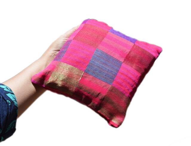 "Color Block Checkered Colorful Accent Pillow Cover - Throw - 16"" X 16" - image 1