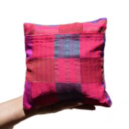 "Color Block Checkered Colorful Accent Pillow Cover - Throw - 16"" X 16" - thumbnail 2