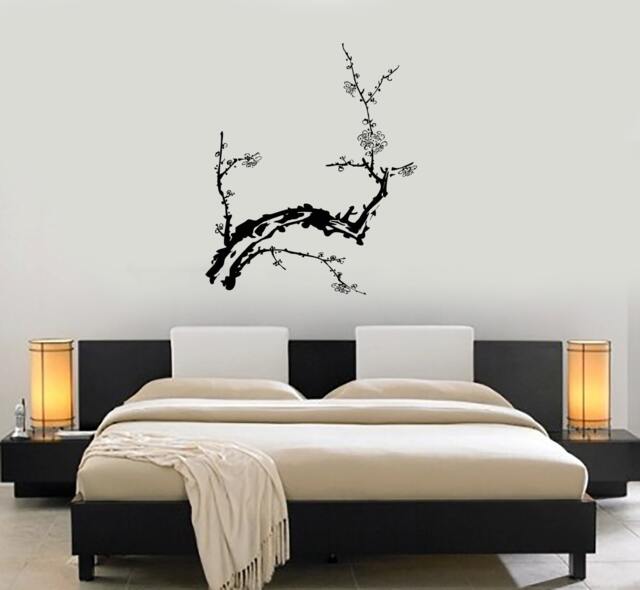 Sakura Tree Branch Vinyl Wall Decal, Elegant Cherry Blossom Decor For Living Rooms, Bedrooms, Or Studios, Japanese-Themed Spaces - #1045Da - image 1