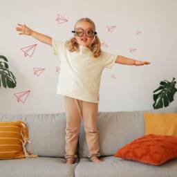 Wall Sticker Paper Planes - 12 Airplanes Vinyl Child Room Decoration Theme Aviation Wall Art For Child's Bedroom - thumbnail 2
