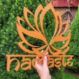 Gold Lotus Flower Wall Art, Namaste Wooden Sign, Mandala Decor, Yoga Teacher Gift, Meditation Room, Zen Artwork, Spiritual Art - thumbnail 3
