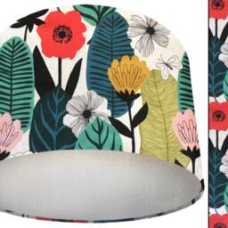Floral Scandi Lampshade Modern Botanical Ceiling Or Table Light - thumbnail 3