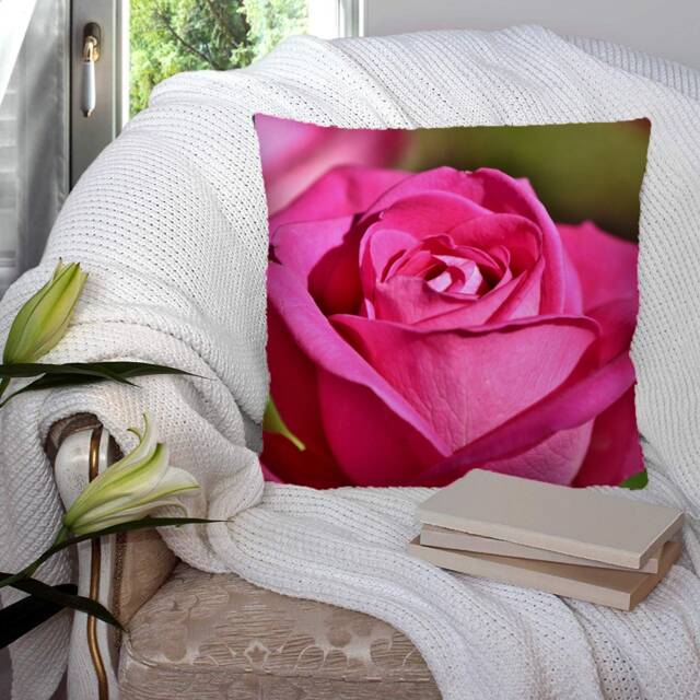 Rose Flower Floral Pretty Pink - Photography Super Soft Decorative Pillow Throw Cushion, Case Cover Or With Filling Luxury Velvet