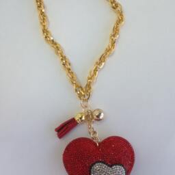 Heart Within Door Knob Hanger Decoration, Football Game Day, Love Your Team Lamp Switch Decoration, Wall Hanger, Dorm Room Decoration - thumbnail 2