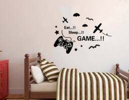 Personalized Gamer Room Wall Decal Controller Decals 2874 - thumbnail 1