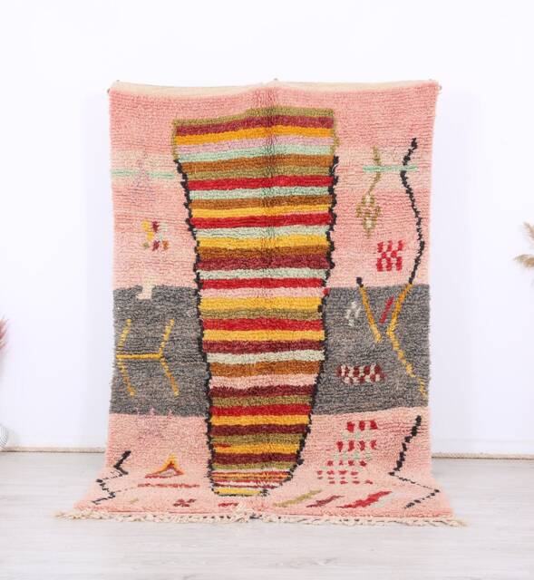 Moroccan Rug, Berber 5x8 Ft, Colorful Area Rug - image 1