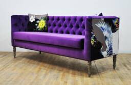 "Loveseat - Purple ""3 Seater Sofa"
