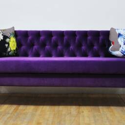 "Loveseat - Purple ""3 Seater Sofa" - thumbnail 2