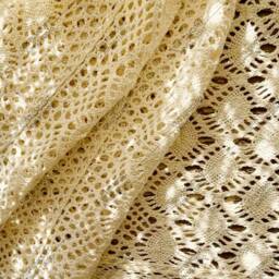 Boho Crochet Curtain Farmhouse Lace Sheer Window Drape - thumbnail 4