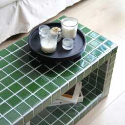 Tiled Coffee Table/Shoe Rack, Shoey L - thumbnail 2