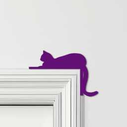 Door Topper Relaxing Cat Various Colours Top Of Decorative Sign - Sign, Novelty Wall Decor, Frame Art, Art - thumbnail 4