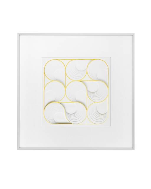 stunning Wall Art Textured Geometric Shapes Romantic Framed Wall D??cor - image 1
