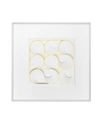 stunning Wall Art Textured Geometric Shapes Romantic Framed Wall D??cor - thumbnail 1